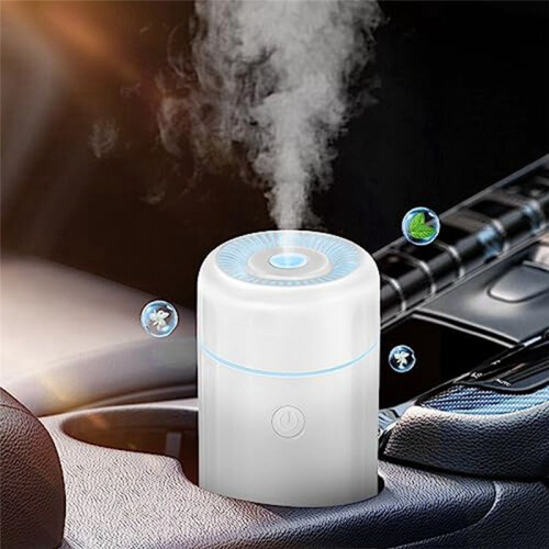 Car Diffusers for Essential Oils,USB Scent Diffuser, Aromatherapy Oil Diffusers, 7 Color for Car,Home,Travel,White 2