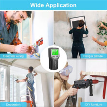 5-in-1 Studs Metal Detector Wall Scanner AC Wood Finder Cable Wires Depth Tracker Electric Box Finder Wall Detector-C