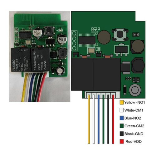 Universal Garage Door Opening Receiver USB Sensor 2.4G  12 24V Remote Control Gate Receiver Car Transmitter 1