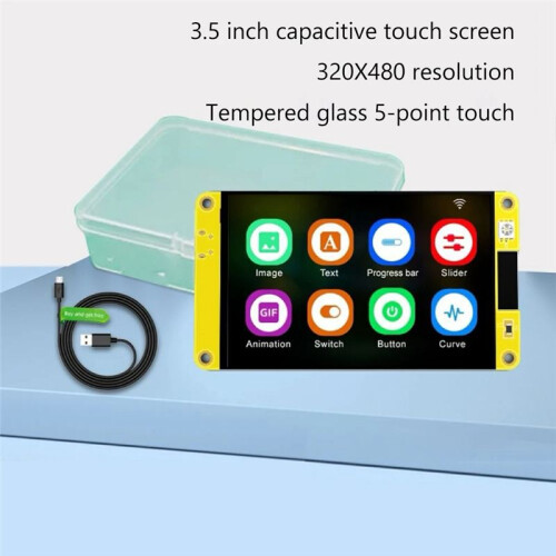 ESP32 for  LVGL WIFI+ Development Board 3.5In 320x480 RGB  Display Screen LCD TFT Module Capacitive 2