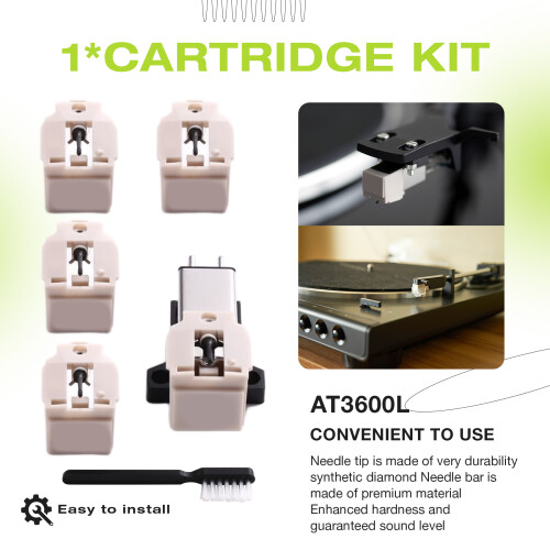 Cellule Magnétique AT3600L, Stylet de Remplacement pour Platine Vinyle LP 1