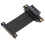 Cable riser PCIe 4.0 x1 de 40 cm, doble codo de 90 10