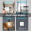 Wireless Light Wall  RF 433Mhz Relay Receiver with 2x1Gang Panel  LED Remote Control for LED Lamp 3
