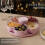 Snacktablett - Ideal für Snacks, Dips und Party-Häppchen, Drehbares Serviertablett mit Fächern 4