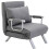 Umbaubarer Relaxsessel mit Bettfunktion, Grau, 65x69x80 cm 1