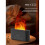 Aroma Diffuser with White Noise Speaker Essential Oil Diffuser Flickering Flame 260mL  Speaker Humidifier B 9