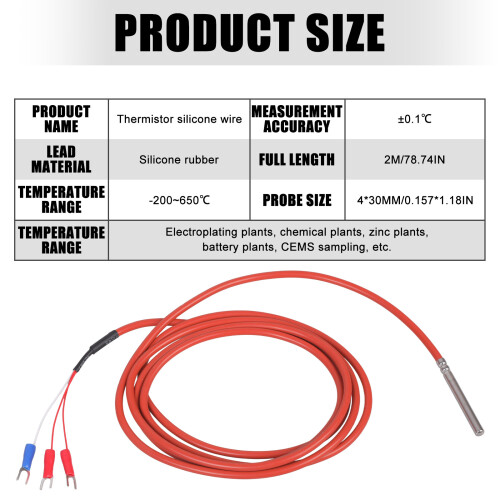 Industrial PT100 Thermocouple Temperature Probe-Accuracy 0.1 1