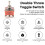 AC 250V 15A Latching 3 Way -Off- Single Pole Double Throw Toggle  Orange 6