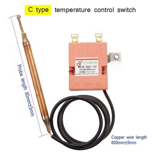 Electric Water Heater 75 Degree Mechanical Regulator Temperature Control Thermostat 2