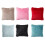 Faux Furs Decorative Pillow Case No Filling Solid-silver gray 2