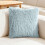 Faux Furs Decorative Pillow Case No Filling Solid-silver gray 3