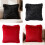 Faux Furs Decorative Pillow Case No Filling Solid-silver gray 4
