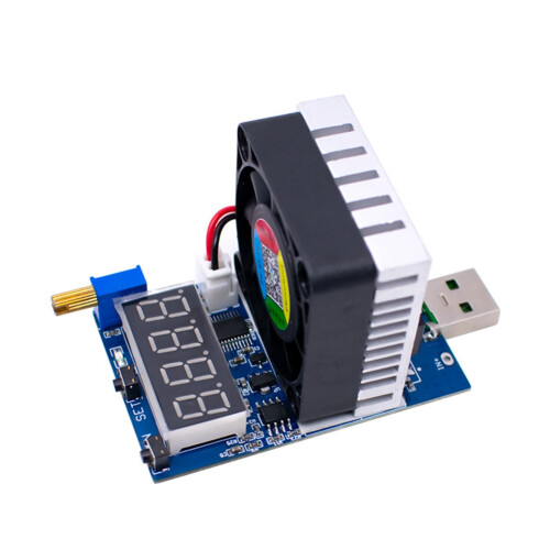 35W USB Electronic Load USB Digital Display Voltage Ammeter for Battery Aging Adapter Charger Detection DC3.5-28V 1