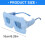 Oversized Sunglasses Stylish Plush Furry Frame for Teens-    7 3