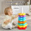 Rotating Colorful Stacking Tower for Toddlers-Sixth floor 6
