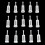 100Pcs Universal Gravity Spray Tool Filters Fine Mesh, Disposable Gravity Feed Spray Tool Paint Strainer Reduce Clogging 2
