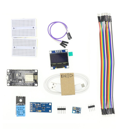 VäDerstationssats Fuktighet och Miljö BMP180 Trycksensor ESP8266 2