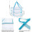 2X 3-Tier Portable Mesh Clothes Hanging Dryer, Foldable Sweater Drying Rack, Collapsible Hanging Laundry Rack 8