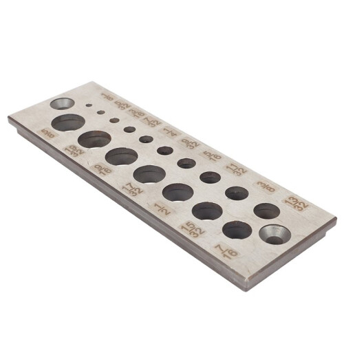 Dowel Maker Tool Premium Doweling ToolEnglish 17 Holes Dowel Plate for Making Slim Dowels Peg Plugs 2