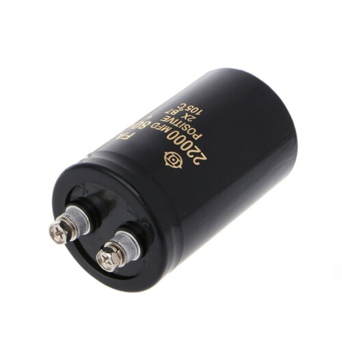 2X 2200UF/80V High Capacity Bolt Type Electrolytic Capacitor 50x80mm 1