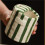 2pcs Ceramic Coffee Mug with Sip Hole, 10oz Retro Hand Painted Striped Espresso Cup 1