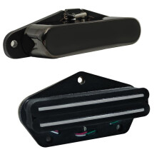 2 Pcs TL Guitar Pickup Set with Alnico 5 Neck and Dual Rails Humbucker Bridge B