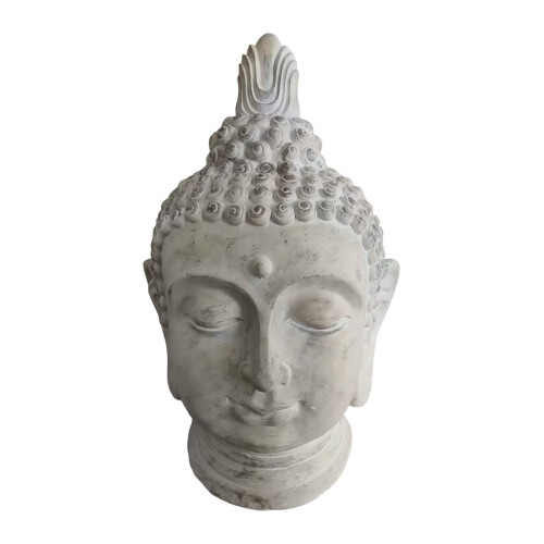 Boeddha-hoofdsculptuur, 78 cm, weerbestendig polyhars 1