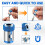 6PCS Universal Magnetic Screwdriver Ring Set, 1/4 Inch Hex Screw Magnetizer for Power Bits 3