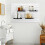 Wall-Mounted Storage Rack Panel Shelving, Metal Wall-Mounted Slat Shelf for Home 5