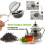 60Pcs Tea Infuser Loose Leaf Tea Snap  Tea Strainer Spoon Stainless Steel Tea Filter Steeper with Handle 2