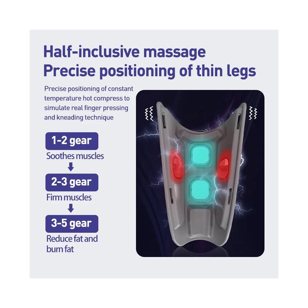 EMS Calf Massager Relieves Pain Constant Temperature Hot Pressure Vibration Massager Varicose Veins Relieves Fatigue