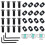 32 Pack M 4 T-Nut Metric Camming Screw Replacement Sets Compatible with Standard Rail Systems, with Thread Screws 3