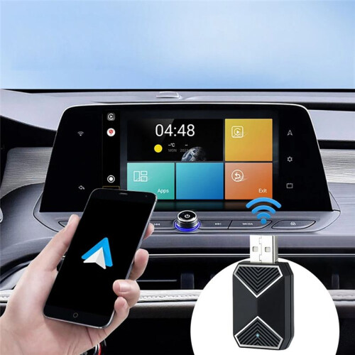Wireless CarPlay Auto  Box BT WiFi Wireless CarPlay Dongle USB Plug& per Android 11 1