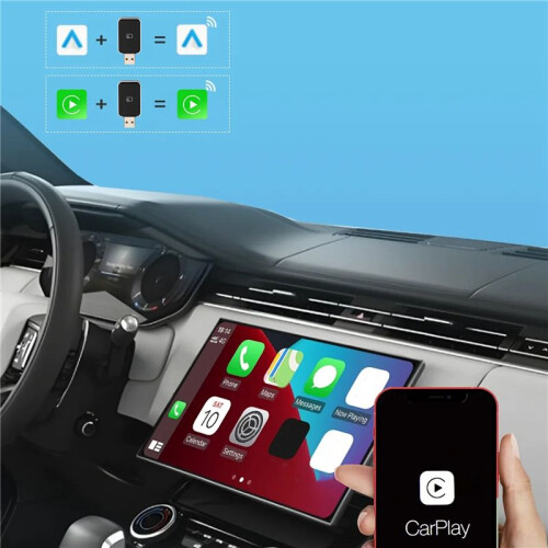 NEW Wireless CarPlay Android Auto Wireless Adapter   Box Plug and  WiFi Fast Connect Universal for 2