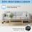 Furniture Risers, Square Stackable Bed Raisers with Nonslip Bottom for Table Desk Couch Chair Sofa 5