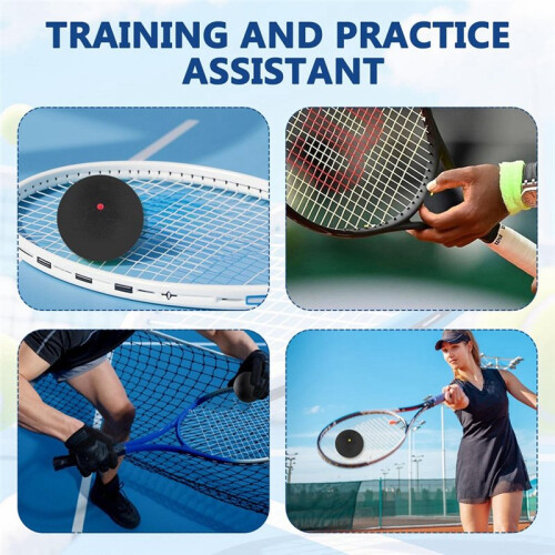 3PCS Squash Balls- Single Dot Squash ,Durable & Bounce Good for Beginner,Intermediate,Junior,Competition Training 1