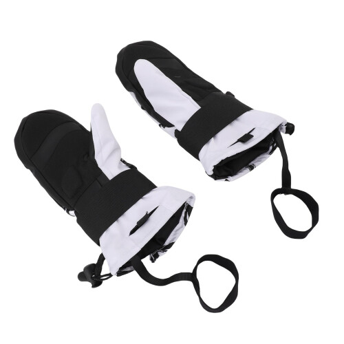 Kinder Skihandschuhe S Weiß Regenfest Plüsch Innenfutter