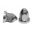 20PCS 33mm Chrome Lug Nut Covers ABS Plastic Push- for Semi Trucks 6