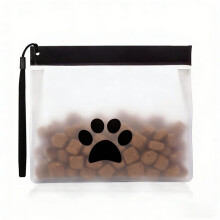 4Pcs Pet Grain Storage Bag, , Compact, Food Safe PEVA, Can Hold Snacks, Poop Bags, Toys, Suitable for Travel