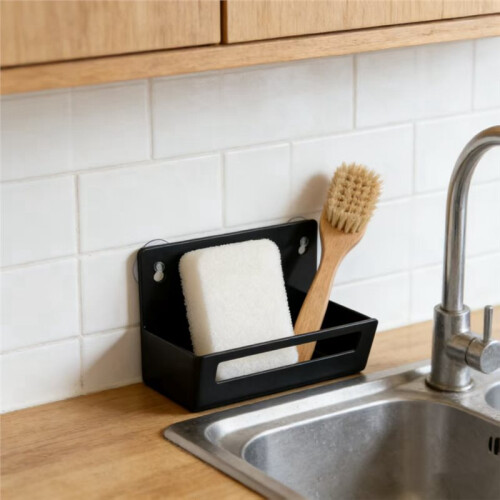 Sink Sponge Holder Quick-Draining Space-Saving Kitchen Sink Sponge Drainage Stand for Home Restaurant 2