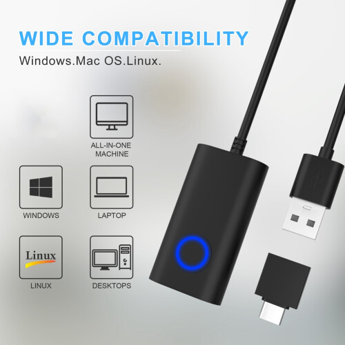 2 in 1 USB Mouse Jiggler Undetectable Mouse Mover Automatic Computer Mouse Mover Jiggler Keeps Computer Awake Mouse 2