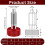 2 Packs Red Hand Retractable Spring Plunger with Knurled Handle M6 Type Quick Release Pins for Rolling Toolbox 2