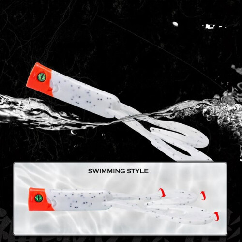 Weiche Angelköder, 3 Stück/Set, 145 mm, 21,7 G, Doppelschwanz-Trailerköder, Angelköder für Hecht, Barsch und Zander