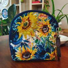 (Shell bag, 15) Hand embroidery diy material bag fabric embroidery fashion creative storage cosmetic bag