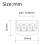 Electric Guitar Bridge with Brass Saddle Adjustable  Binding Fixed Bridge 83x53mm String Space 10.8mm 6