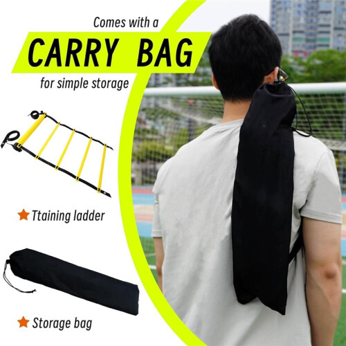 20ft Adjustable Agility Ladder with Carry Bag - Optimal Training Gear for Enhanced Athletic Performance 2