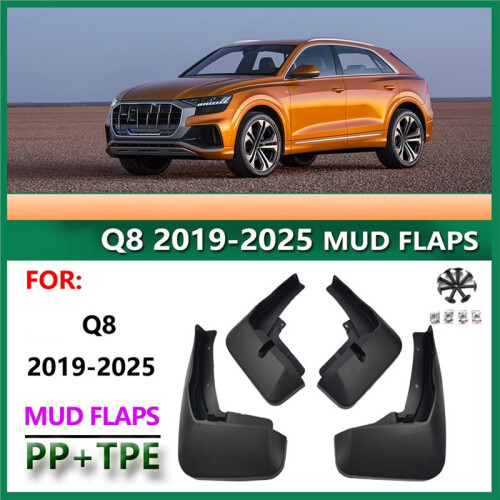 Parafanghi per Auto, Paraspruzzi con Viti per  Q8 2019-2025 2