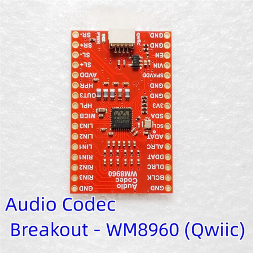 BOB-21250 Audio Codec Breakout WM8960 Qwiic I2S Stereo Audio Module Headphone Speaker Amplifier Development Board 1