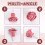 10 Pcs Ceramic Vintage Floral Rose Flower Door Knobs Handle Drawer Kitchen + Screws () 5