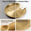Decorative Gold Round Tray for Coffee Table, Vanity, and Home Décor Organization 6